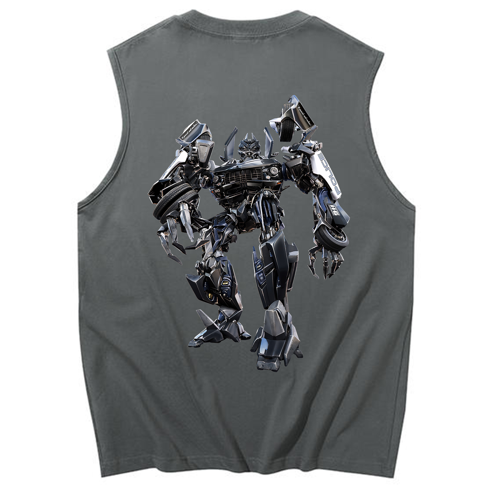 （画像用） Transformers トランスフォーマー コットン100％タンクトップ（背面プリント）